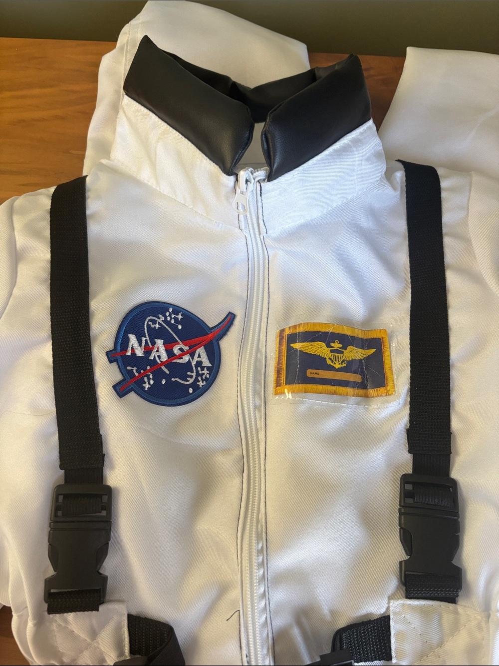 White NASA Astronaut Costume Jumpsuit with backpack - Picture 7 of 10
